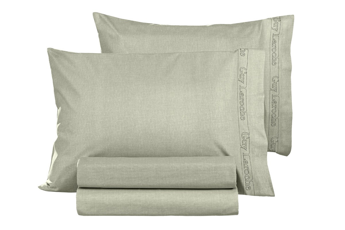 Σετ Μαξιλαροθήκες 2 Τεμαχίων Guy Laroche Color Plus Khaki 50x70