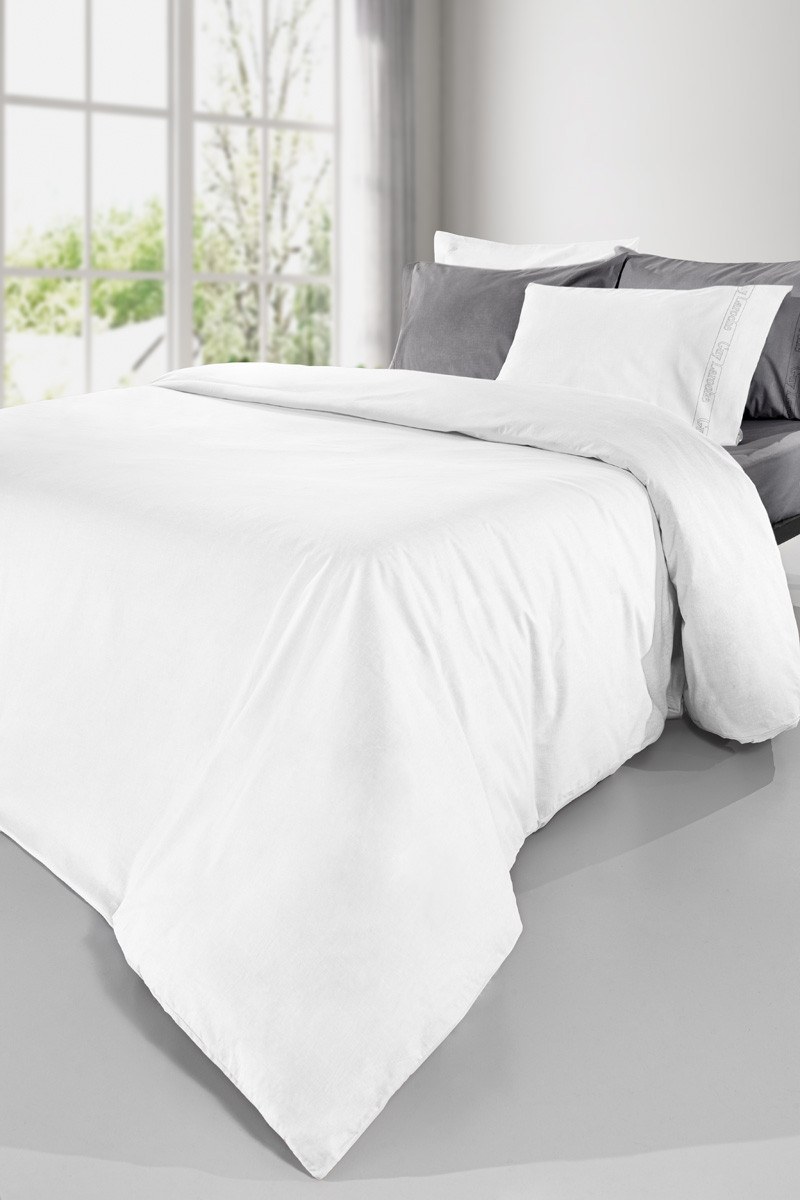 Σεντόνι Διπλό με Λάστιχο Guy Laroche Color Plus White 140x200+32