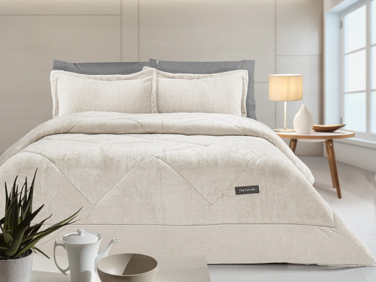 Guy Laroche - ΣΗΜΑΝΤΙΚΟ: Σε περίπτωση διαφοράς τιμής από το κατάστημα ισχύει παντα και μόνο η τιμή του καταστήματος Πάπλωμα Ημίδιπλο Guy Laroche Moore Ivory 180x240