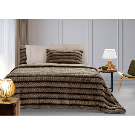 Κουβέρτα Γούνινη King Size Guy Laroche Gazelle Beige 260x240