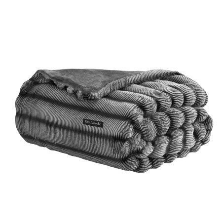 Κουβέρτα Γούνινη King Size Guy Laroche Gazelle Black 260x240