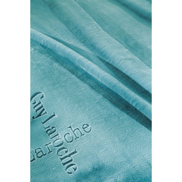 Κουβέρτα Βελουτέ Μονή Guy Laroche Logo Petrol...