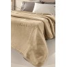 Κουβέρτα Βελουτέ Υπέρδιπλη Guy Laroche Logo Almond 220x240
