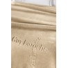 Κουβέρτα Βελουτέ Υπέρδιπλη Guy Laroche Logo Almond 220x240