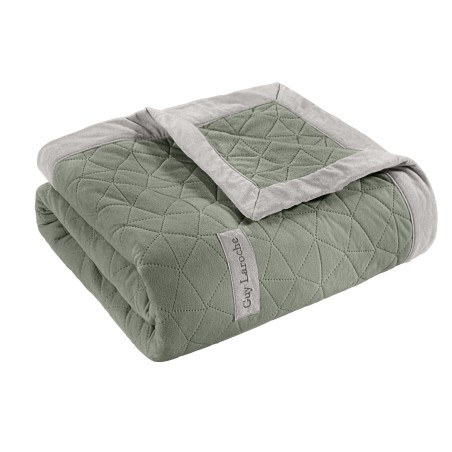 Σετ Ριχτάρι Τριθέσιου και Μαξιλαροθήκη Διακόσμησης Guy Laroche Avalon Cement 170x300