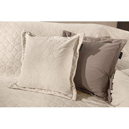 Σετ Ριχτάρι Διθέσιου και Μαξιλαροθήκη Διακόσμησης Guy Laroche Avalon Cream 170x250