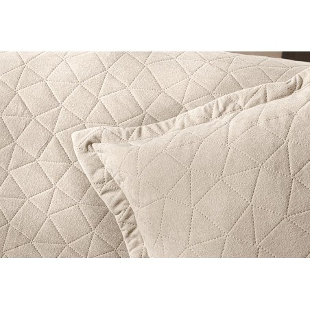 Σετ Ριχτάρι Τριθέσιου και Μαξιλαροθήκη Διακόσμησης Guy Laroche Avalon Cream 170x300