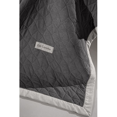 Σετ Ριχτάρι Τριθέσιου και Μαξιλαροθήκη Διακόσμησης Guy Laroche Avalon Carbon 170x300