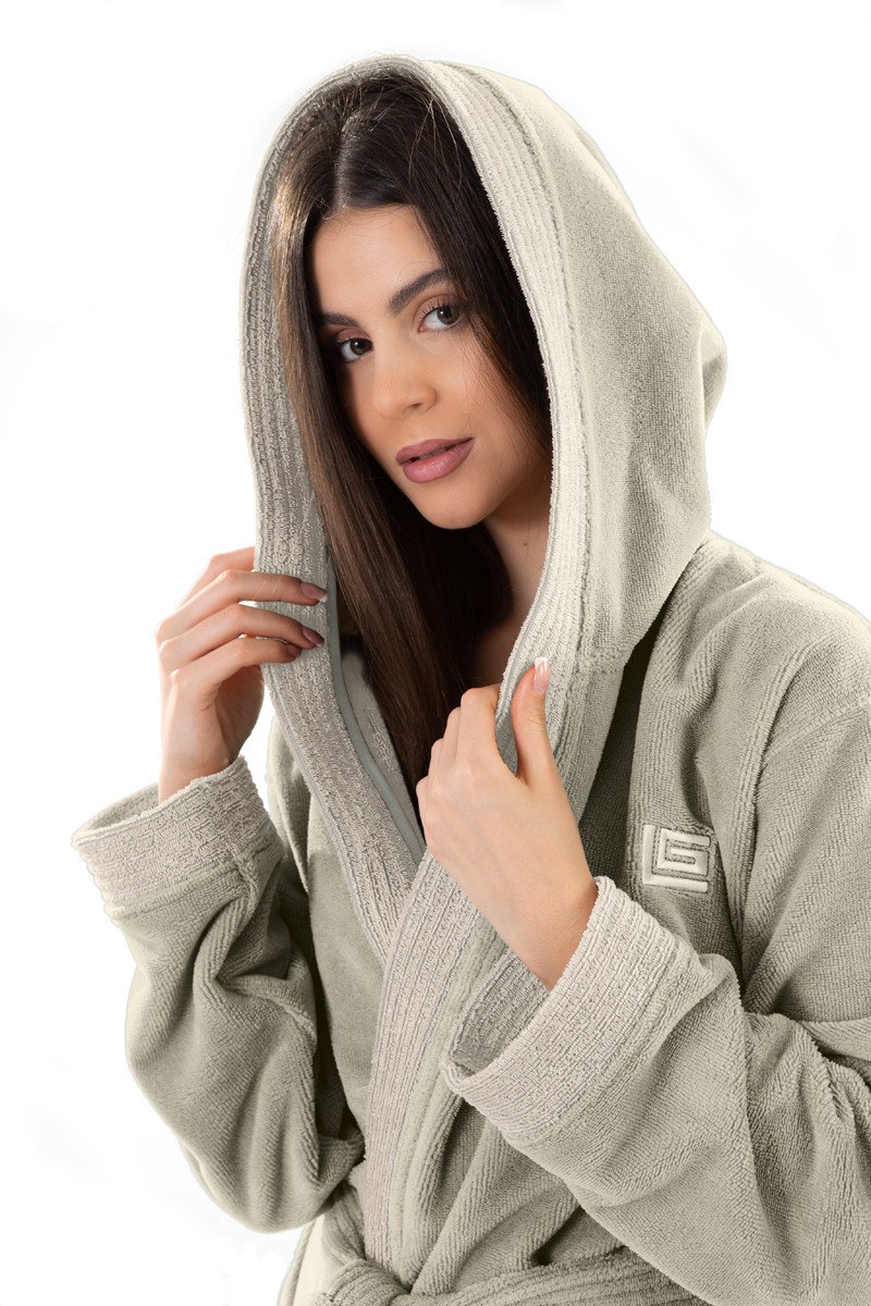 Μπουρνούζι Guy Laroche Monogram Khaki Small