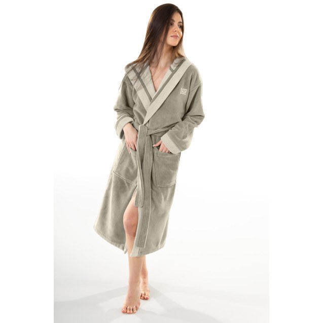 Μπουρνούζι Guy Laroche Monogram Khaki Xx.Large