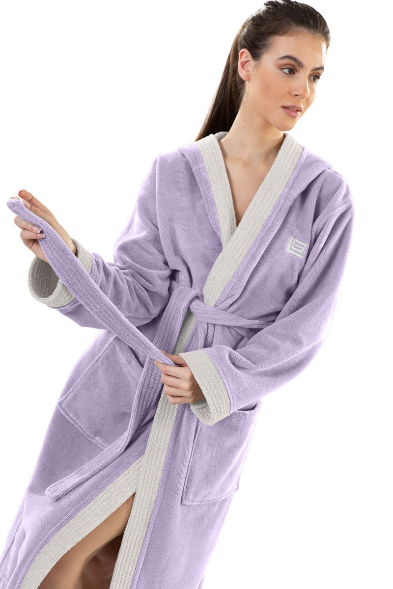 Μπουρνούζι Guy Laroche Monogram Lavender Large