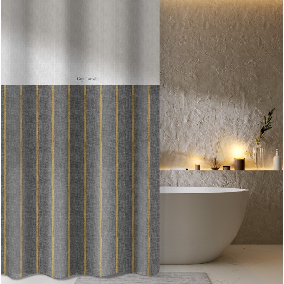 Κουρτίνα Μπάνιου Guy Laroche Beverly Anthracite 180x185