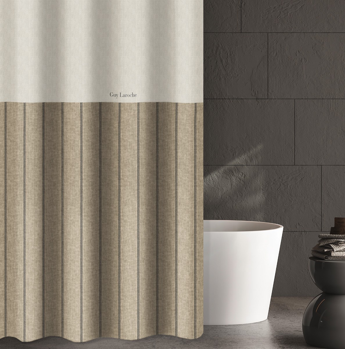 Guy Laroche - ΣΗΜΑΝΤΙΚΟ: Σε περίπτωση διαφοράς τιμής από το κατάστημα ισχύει παντα και μόνο η τιμή του καταστήματος Κουρτίνα Μπάνιου Guy Laroche Beverly Cashmere 240x185