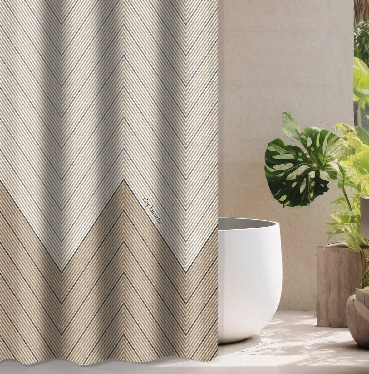 Κουρτίνα Μπάνιου Guy Laroche Canyon Natural 240x185