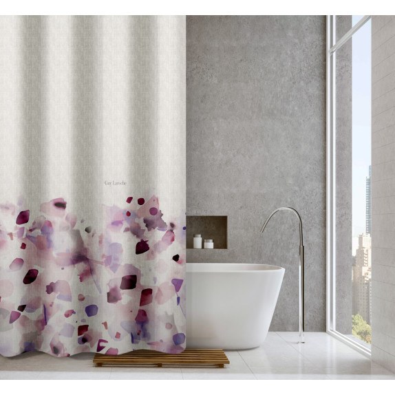 Κουρτίνα Μπάνιου Guy Laroche Carmel Melanze 240x185