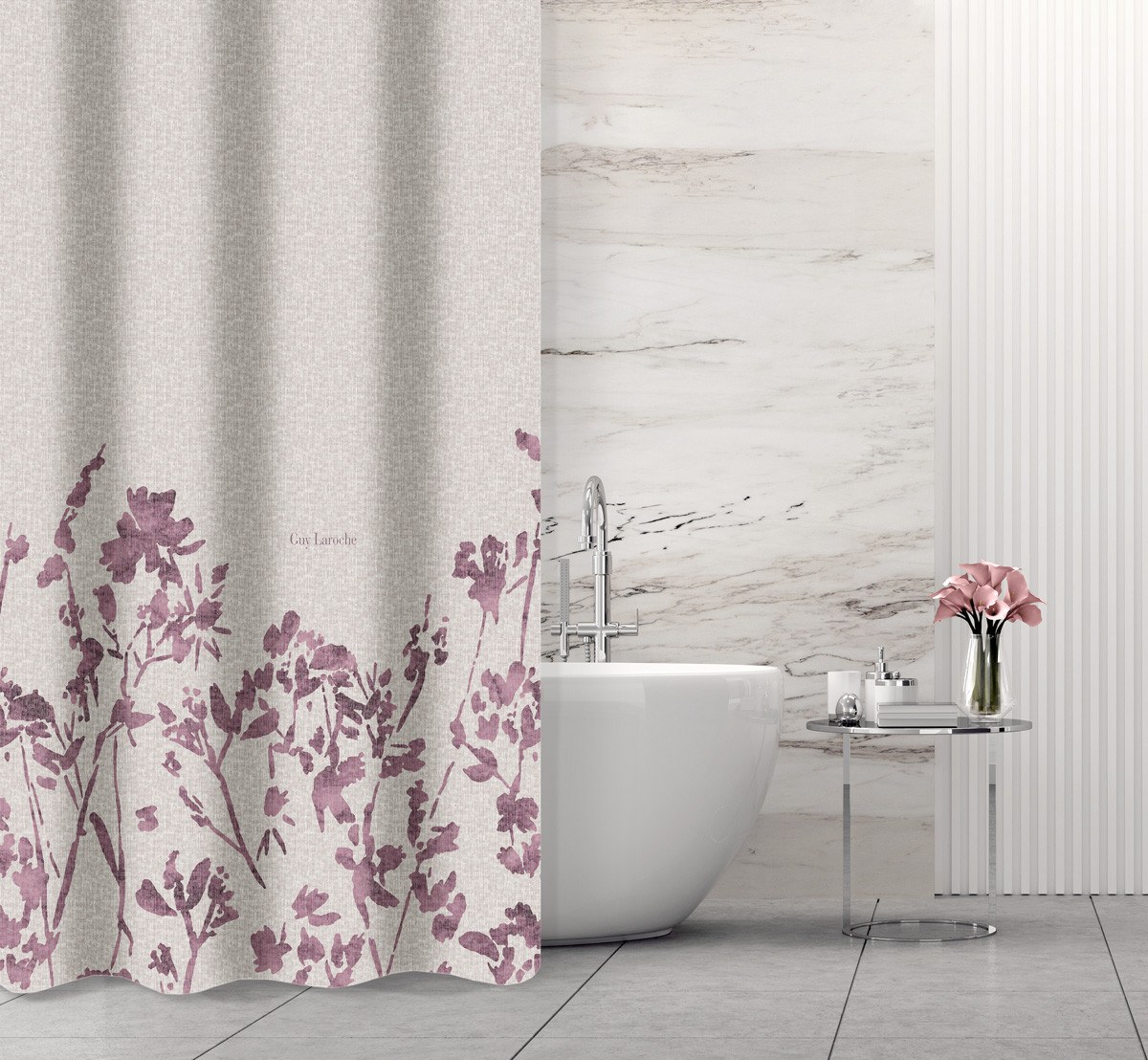 Κουρτίνα Μπάνιου Guy Laroche Romance Melanze 240x185