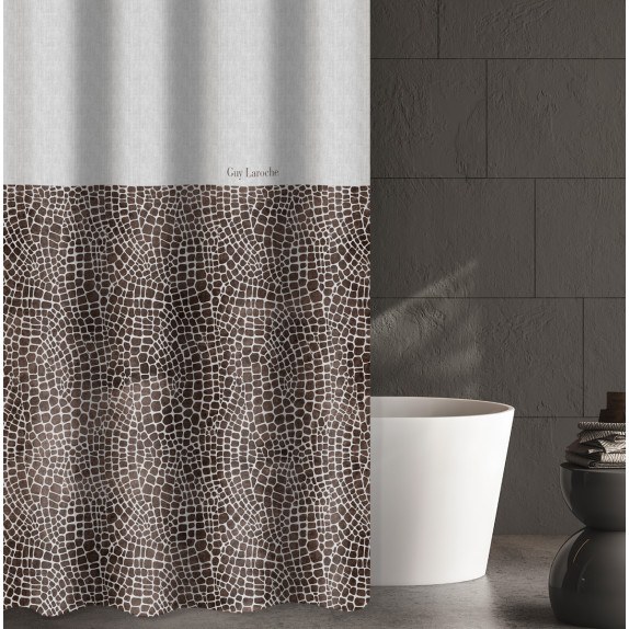 Κουρτίνα Μπάνιου Guy Laroche Safari Choco 240x185