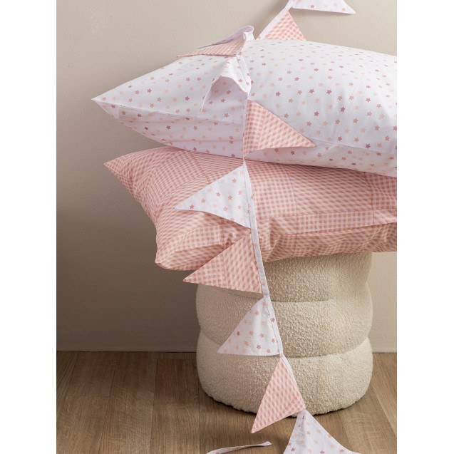 Σετ Μαξιλαροθήκες Palamaiki BB100 Ροζ 52x72