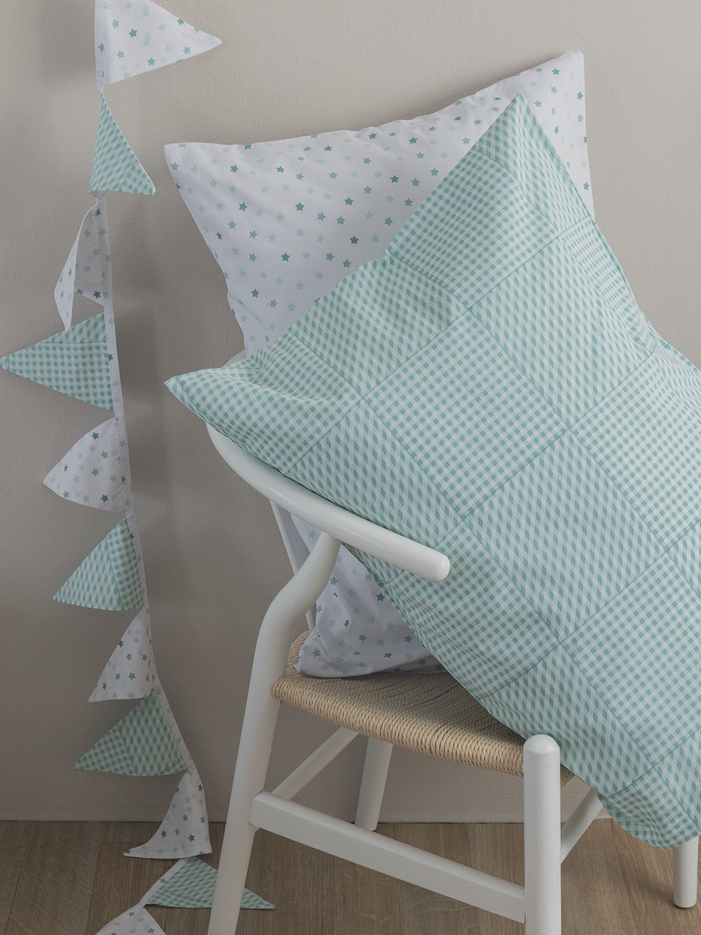 Σετ Μαξιλαροθήκες Palamaiki BB100 Μπλε 52x72