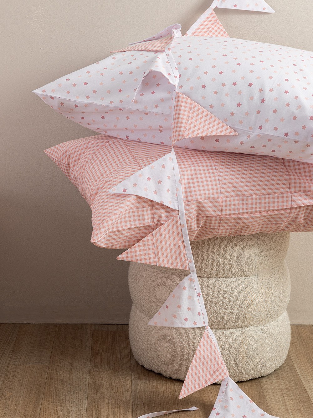 Σετ Μαξιλαροθήκες Palamaiki BB101 Ροζ 52x72