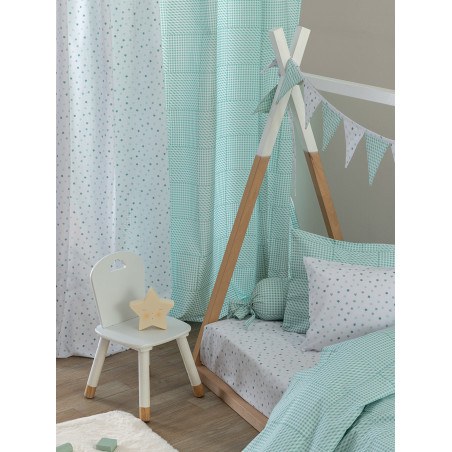 Παιδική Κουρτίνα Palamaiki BB101 Μπλε 170x270