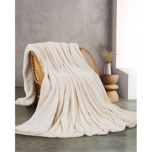 Κουβέρτα Γούνινη με Sherpa Υπέρδιπλη Rythmos...