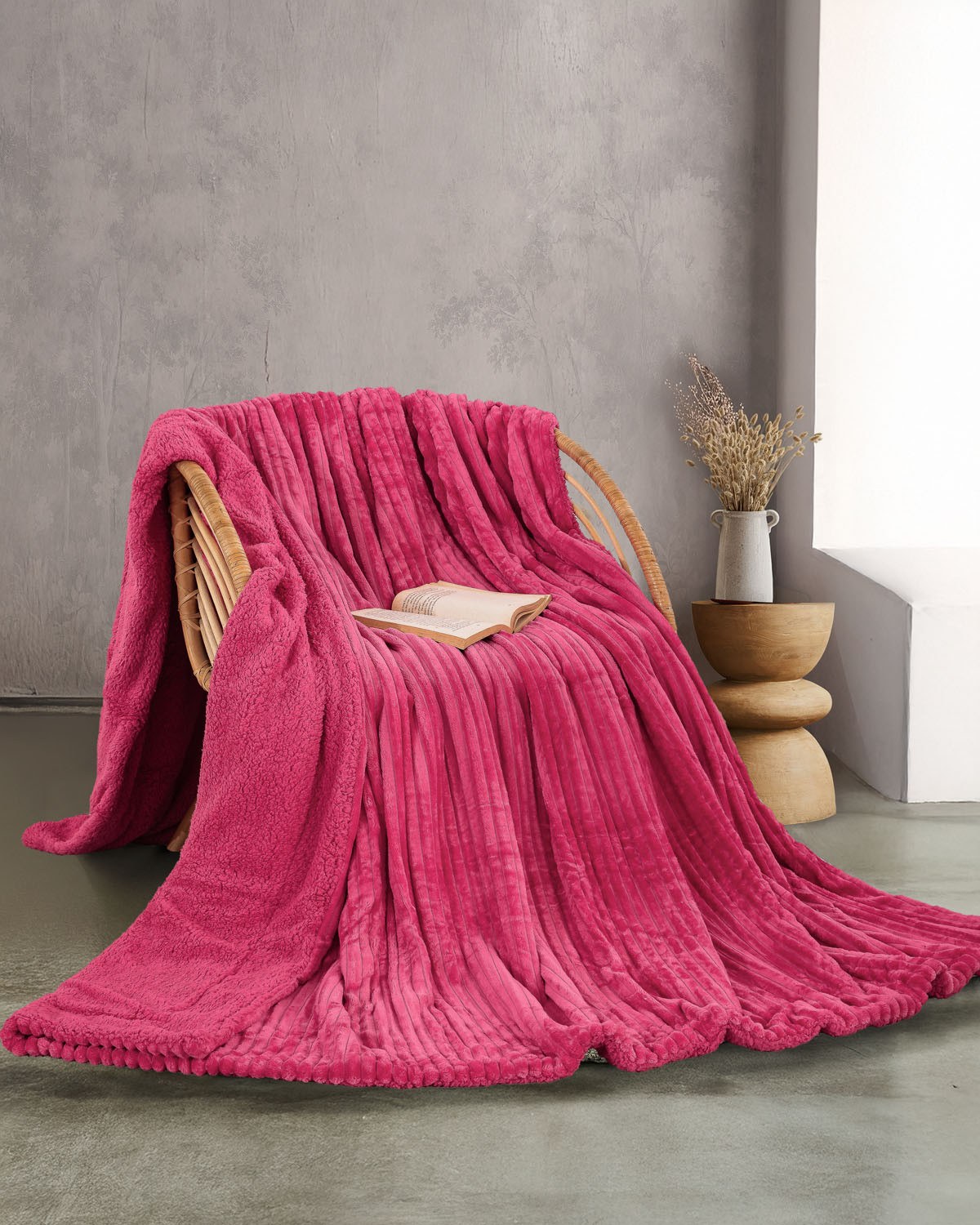 Rythmos - ΣΗΜΑΝΤΙΚΟ: Σε περίπτωση διαφοράς τιμής από το κατάστημα ισχύει παντα και μόνο η τιμή του καταστήματος Κουβέρτα Γούνινη με Sherpa Υπέρδιπλη Rythmos Jollein Φο