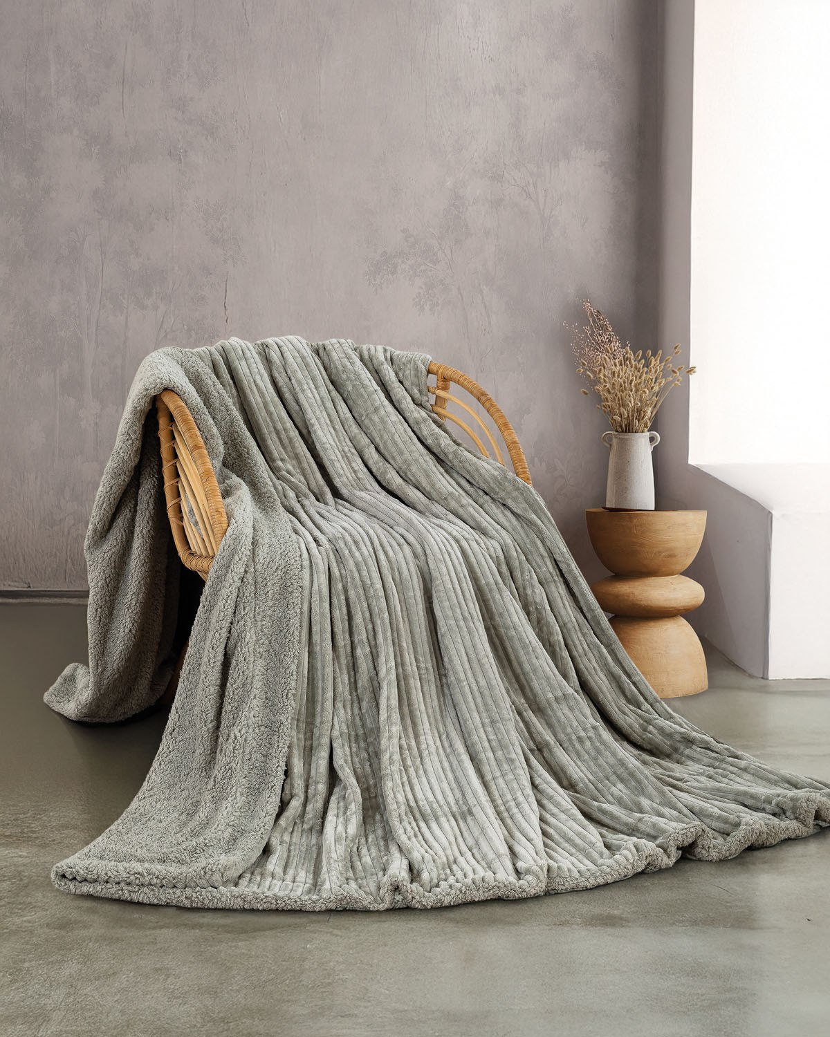 Κουβέρτα Γούνινη με Sherpa Υπέρδιπλη Rythmos Jollein Γκ