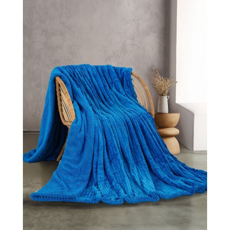 Κουβέρτα Γούνινη με Sherpa Υπέρδιπλη Rythmos Jollein Γκρι 220x240