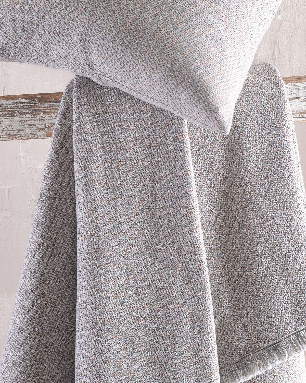 Ριχτάρι Διθέσιου Rythmos Santorini Γκρι-Καφε 180x240