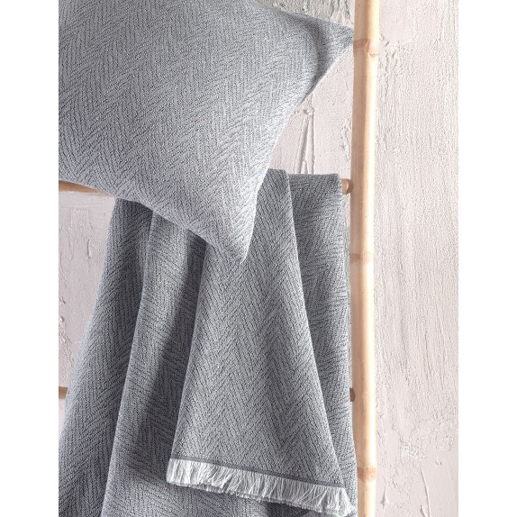 Ριχτάρι Τριθέσιου Rythmos Bosphore Γκρι Σκουρο 180x280