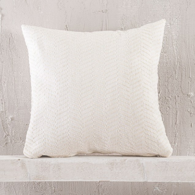 Μαξιλαροθήκη Διακόσμησης Rythmos Yard Εκρου 40x40