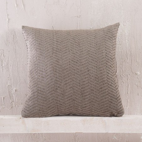 Μαξιλαροθήκη Διακόσμησης Rythmos Yard Καφε 40x40