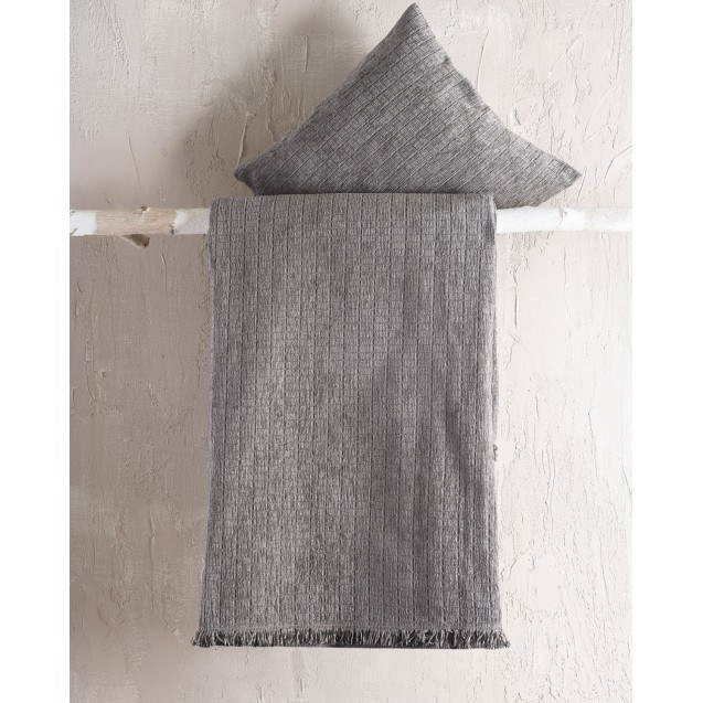 Μαξιλαροθήκη Διακόσμησης Rythmos Corvet Γκρι 40x40