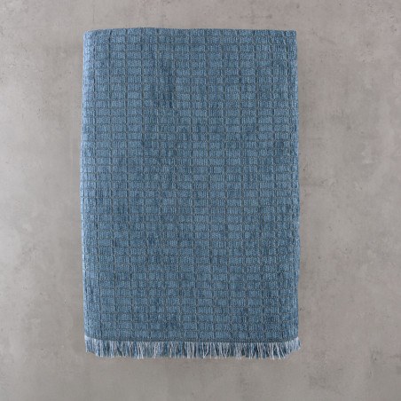 Μαξιλαροθήκη Διακόσμησης Rythmos Corvet  Μπλε 40x40