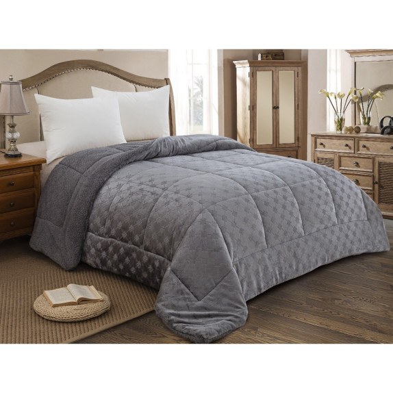 Κουβερτοπαπλωμα Μονο 160x240 Adam Home (825) Grey