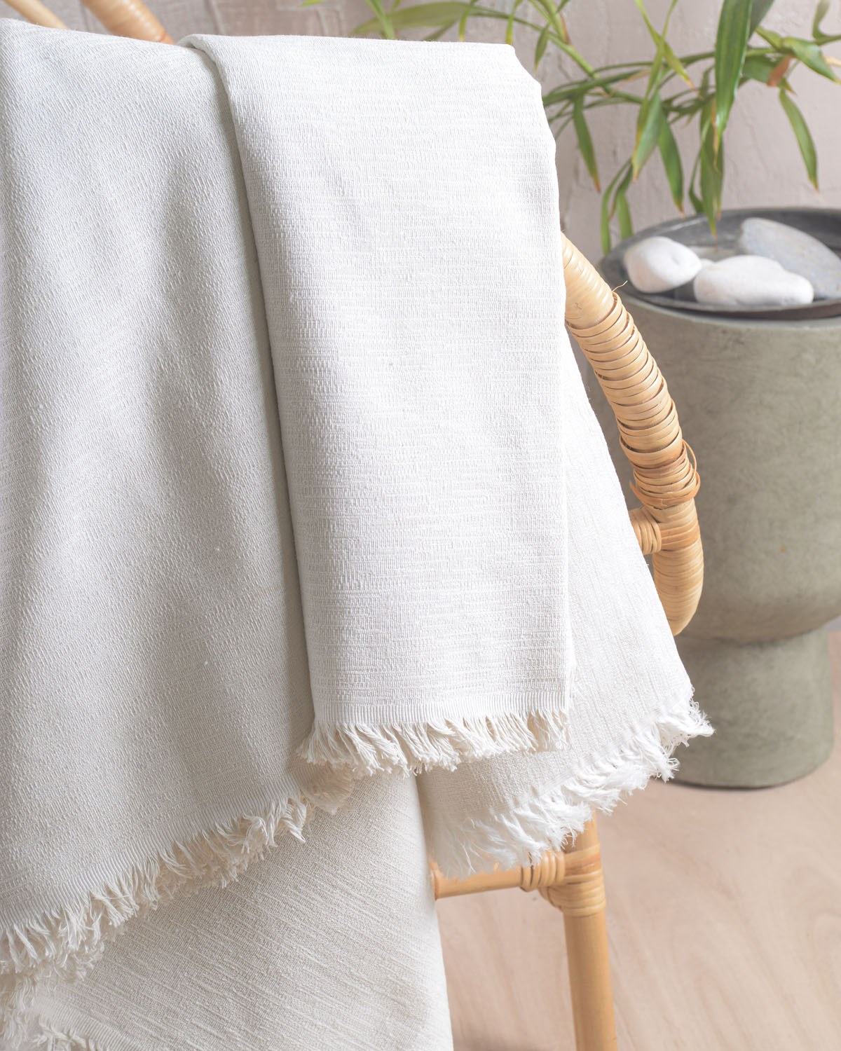 Μαξιλαροθήκη Διακόσμησης Rythmos Vernier Εκρου 40x40