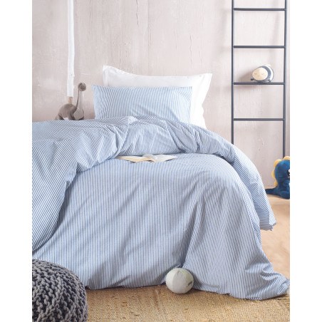 Σετ Σεντόνια Μονά 3 Τεμαχίων Rythmos Motiv  Μπλε Σκουρο 160x260