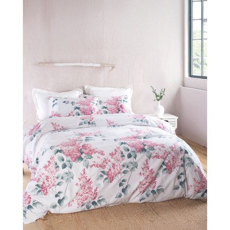 Σετ Σεντόνια King Size 4 Τεμαχίων Rythmos Eve  Ροζ 270x290