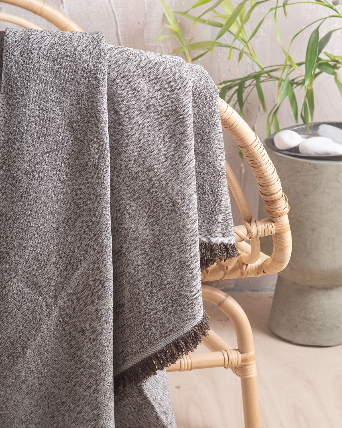 Μαξιλαροθήκη Διακόσμησης Rythmos Vernier Καφε 40x40