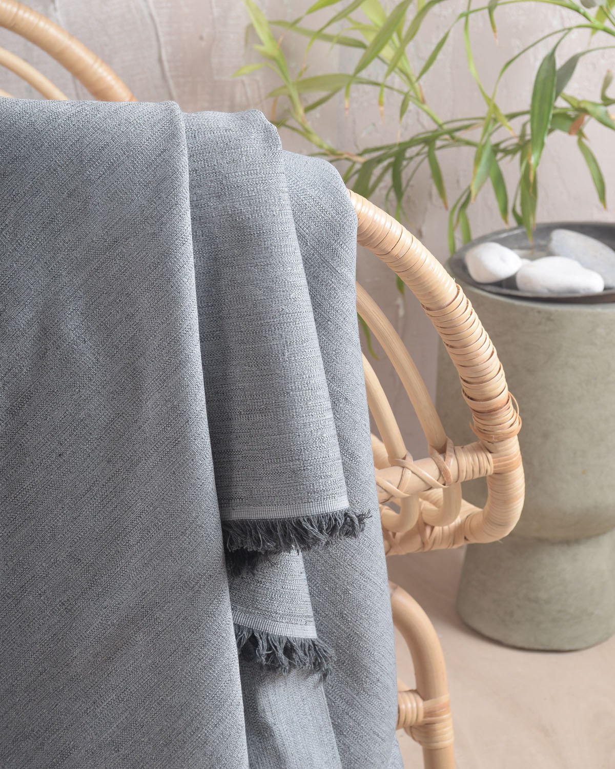 Μαξιλαροθήκη Διακόσμησης Rythmos Vernier Γκρι 40x40