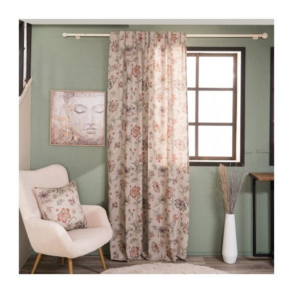 Κουρτίνα Teoran (Έτοιμη Ραμμένη) Frias - 140x260cm