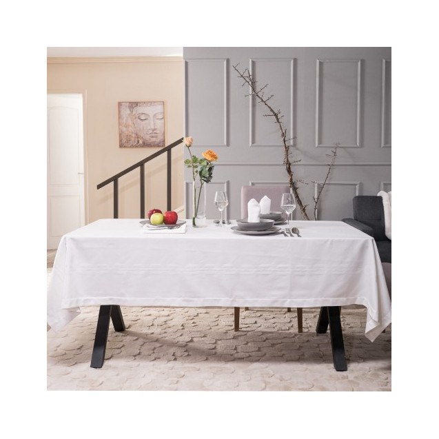 Τραπεζομάντηλο Teoran Albas 00 - 155 x 260 cm