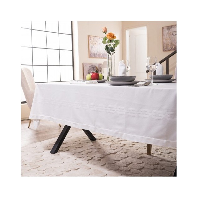 Τραπεζομάντηλο Teoran Albas 00 - 155 x 260 cm