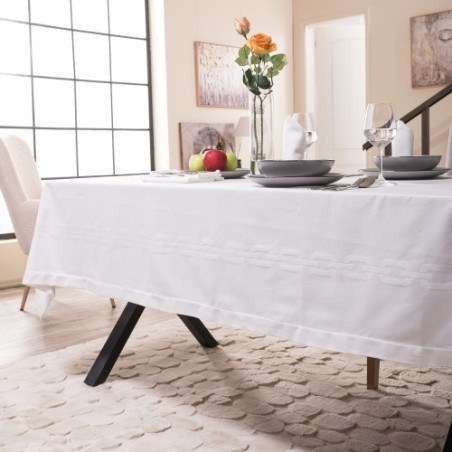 Τραπεζομάντηλο Teoran Albas 00 - 155 x 320 cm