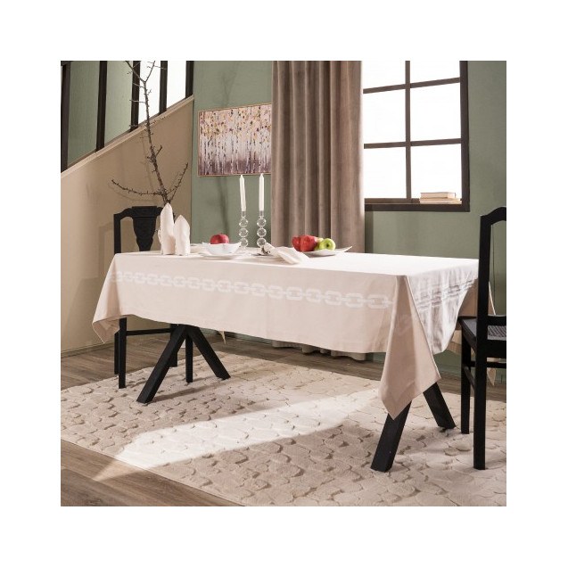 Τραπεζομάντηλο Teoran Albas 01 - 155 x 260 cm
