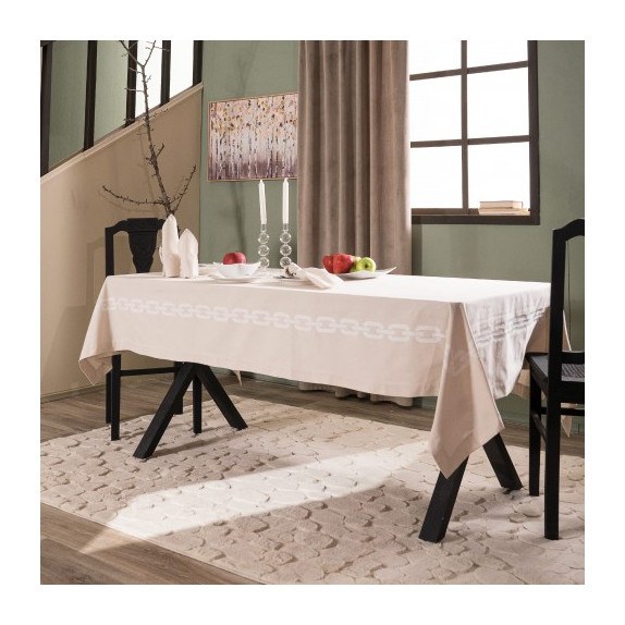 Τραπεζομάντηλο Teoran Albas 01 - 155 x 320 cm