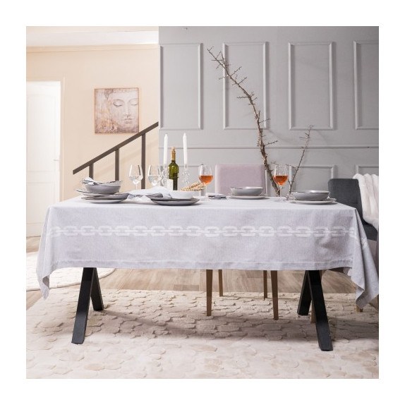 Τραπεζομάντηλο Teoran Albas 03 - 155 x 320 cm