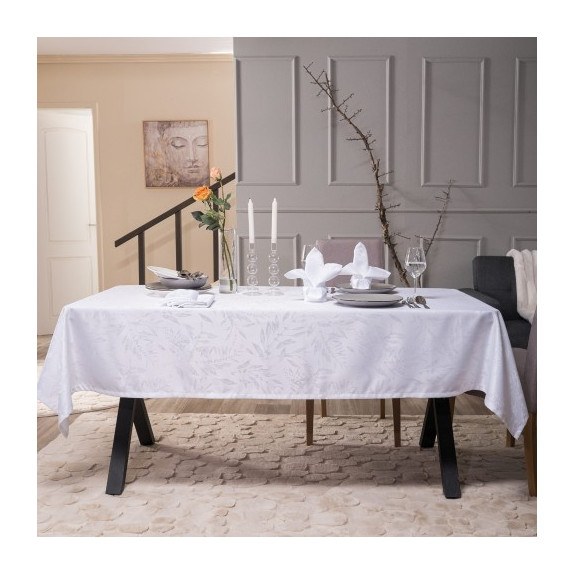 Τραπεζομάντηλο Teoran Drancy - 160x320cm + 12 πετσέτες