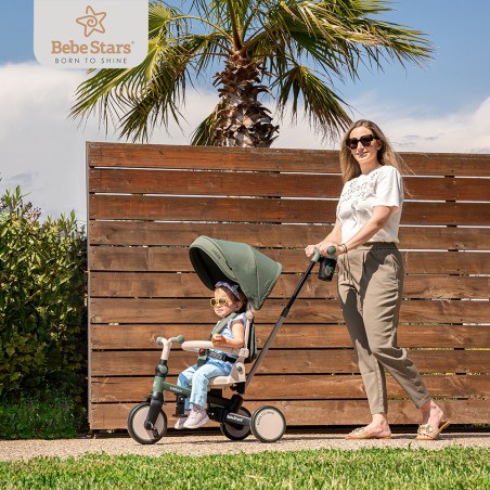 Ποδηλατάκι τρίκυκλο Bebe Stars Urban 7in1 Forest Green 822-179